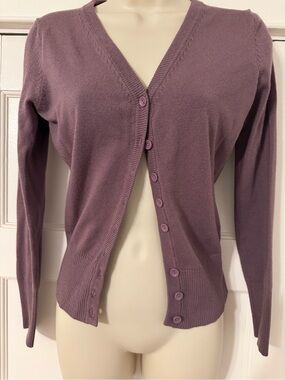 Cotton On Mauve V-Neck Button Cardigan